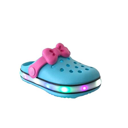 Akınal Bella Mint Işıklı Çocuk Havuz/Deniz Terlik Sandalet