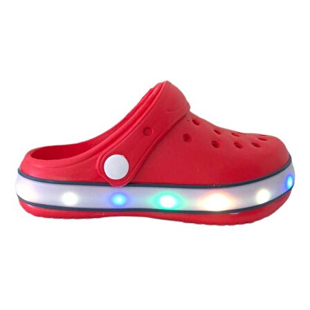 Akınal Bella E196 P.017 Kırmızı Işıklı Çocuk Terlik Sandalet