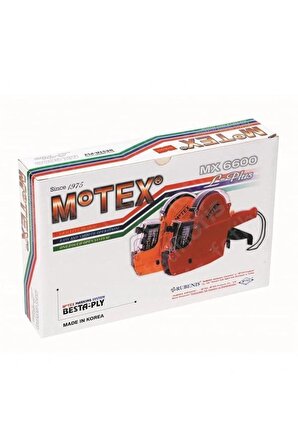 Motex Mx -6600 Fiyat Etiket Makinesi 10 Hane / Fiyat Etiket Makine