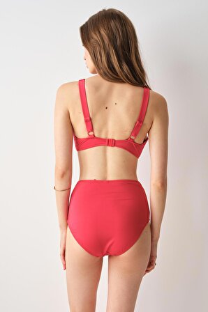 Sasha Balenli Toparlayıcı Bikini Tek Üst Kırmızı 239107