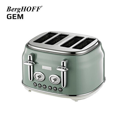 BergHOFF GEM RETRO Mint Yeşil Dört Dilim Ekmek Kızartma Makinesi