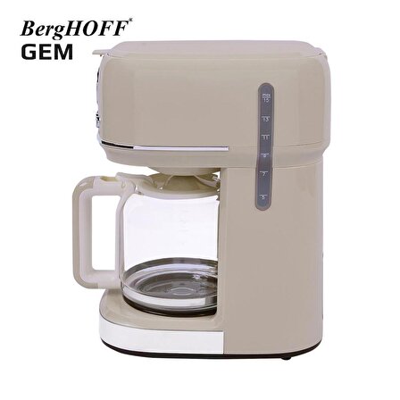 BergHOFF GEM RETRO 15 bardak Vanilya Krem Rengi Filtre Kahve Makinesi - 7950400