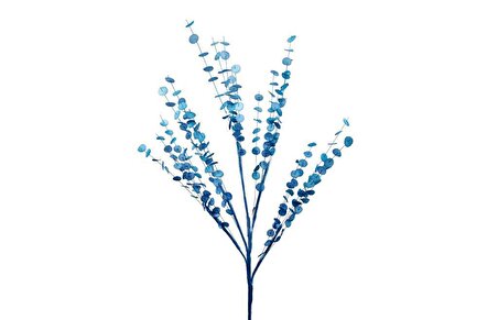 Star Dekor Mavi Mercimek Dalı Yapay Çiçek