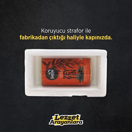 Şems Yağlı Siyah Sele Zeytin 900 Gr -261-290 Kalibre (6'lı Ekonomik Paket)