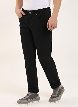 Dufy Standart Bel Normal Paça Slim Fit Siyah Erkek Pantolon DU1234163003
