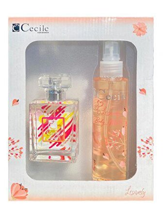 Cecile Lovely Bayan Parfüm EDT 55ML ve Body Mist 150ML