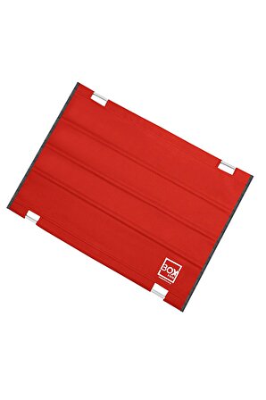 Box&Box Katlanabilir Kumaş Kamp ve Piknik Masası, Kırmızı, Geniş Model, 73 x 55 x 48 cm