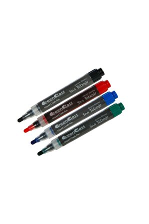 4 Renk Sıvı Tebeşir Tahta Kalemi - Tahta Kalemi - Doldurulabilir Tahta Kalemi
