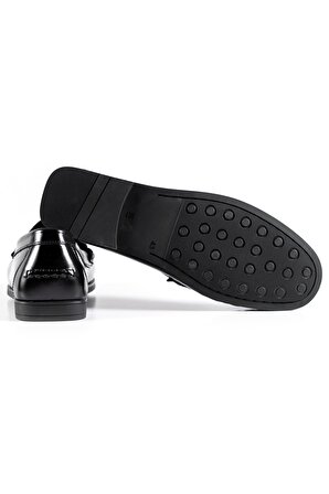Cordelion Bordo Açma Hakiki Deri Erkek Loafer Ayakkabı