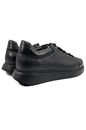 Twin Siyah Hakiki Deri Erkek Spor (Sneaker) Ayakkabı
