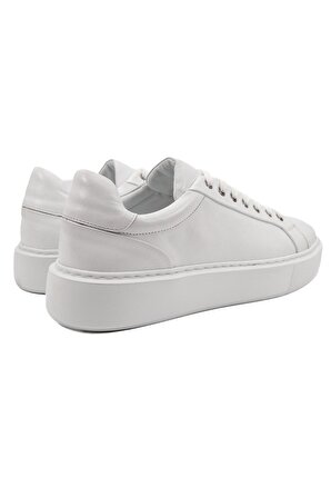 Breva Beyaz Hakiki Deri Erkek Spor (Sneaker) Ayakkabı