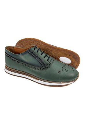 Presto Yeşil Hakiki Deri Günlük Erkek Ayakkabı
