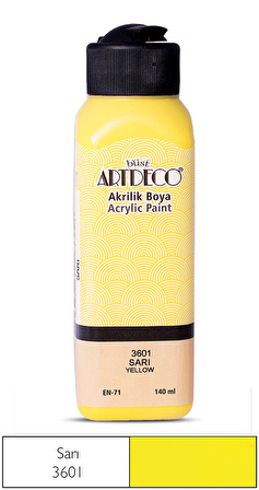 Artdeco Akrilik Boya 140 Ml Sarı