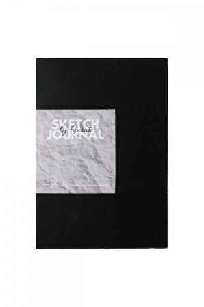 Fanart Sketch Journal (eskiz Defteri) A4 Dikişli 110 Gr Ivory Kağıt- Siyah
