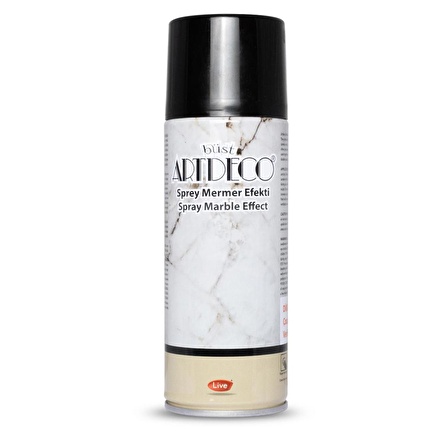 Artdeco Akrilik Sprey Boya Mermer Efekti Siyah 200 ml