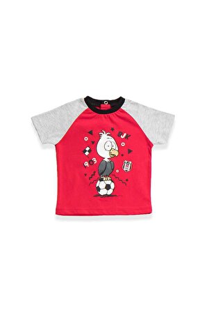 Beşiktaş Lisanslı Bebek T-Shirt Kırmızı