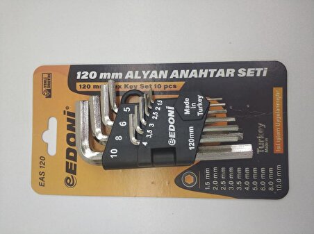 Edoni Alyan Anahtar Seti 120mm EAS120