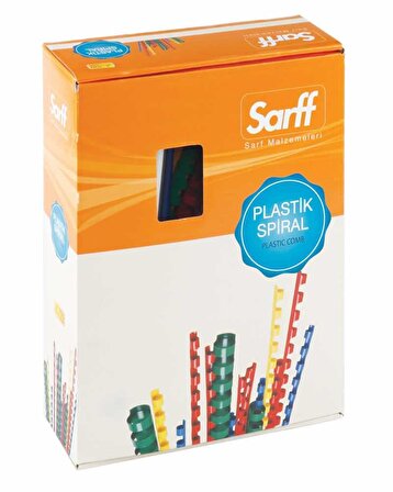 Sarff 10mm.BEYAZ DELUX Plastik Spiral 100 Adet