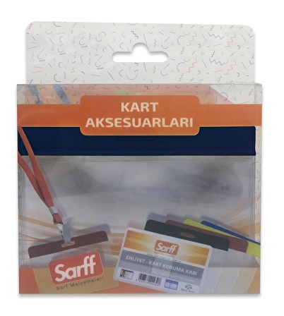 SARFF 7.5x9.5cm LACİVERT KART POŞETLERİ BLİSTER - 10ADET