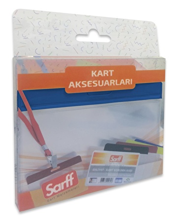 SARFF 7.5x9.5cm MAVİ KART POŞETLERİ BLİSTER - 10ADET