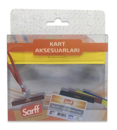 SARFF 7.5x9.5cm SARI KART POŞETLERİ BLİSTER - 10ADET