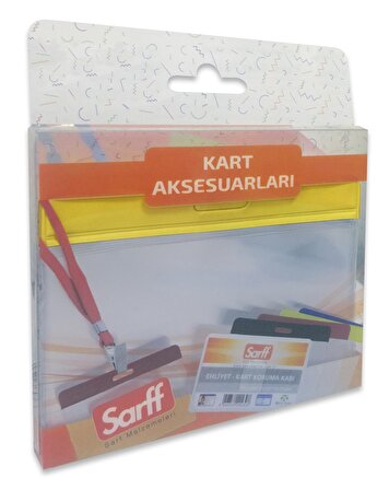 SARFF 7.5x9.5cm SARI KART POŞETLERİ BLİSTER - 10ADET