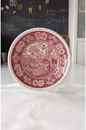 Nurantik Rusticana Antika Porselen Pasta Tabağı 21 cm