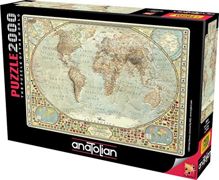 Anatolian Haritalar 2000 Parça Yetişkin Puzzle