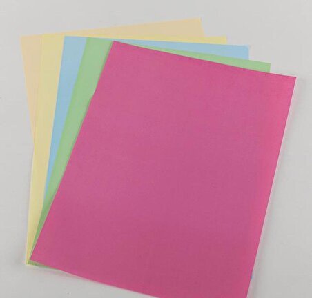 Saray A4 Renkli Fotokopi Kağıdı 5 Renk 80 Gr 3 Paket 300 Adet
