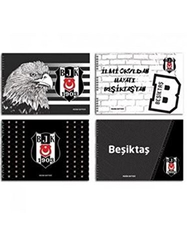 Mor Hazır Kaplık Defter Kabı Beşiktaş PP Opak A4 80394-25'li Paket