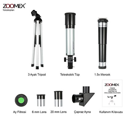 Zoomex F36050 90X TELESKOP - EĞİTİCİ VE ÖĞRETİCİ
