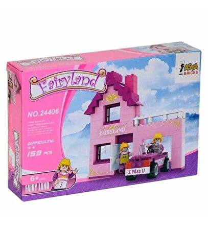 Ausini-Asya Brick 24406 Fairyland Serisi, Arabalı Şato 159 Parça