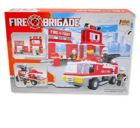 301 Parça Bricks Fire Brigade İtfaiye Lego Seti 21602