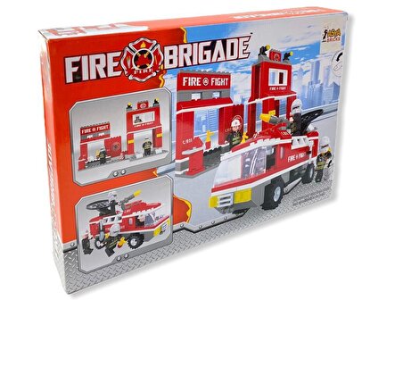 301 Parça Bricks Fire Brigade İtfaiye Lego Seti 21602