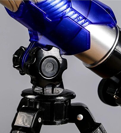 Tripotlu, Değiştirilebilir 3 Lensli Gerçekçi Teleskop Seti - Çocuklar İçin.
