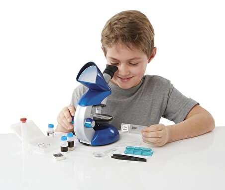 Bilime Meraklı Çocuklar İçin Gerçekçi Tasarım Full Fonksiyon Oyuncak Mikroskop Seti