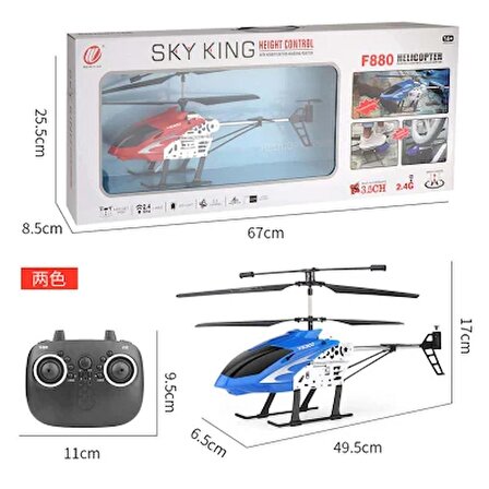 Asya Oyuncak Sky King Uzaktan Kumandalı Helikopter 22571-F880