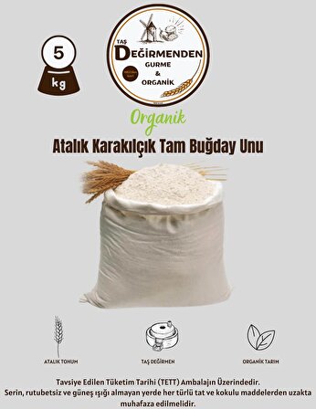 Organik Atalık Karakılçık Tam Buğday Unu - 5 Kilo