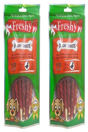 Freshy Ducky Twists Ördekli Köpek Ödül Maması 2 X 90 gr. (2 Adet)