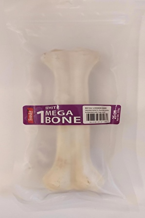 Freshy Dental Chews White Mega Bone 1 Adet Mega Büyük Boy Köpek Kemiği 220 Gr. 25 Cm.