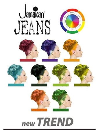 Jamaican Jeans Color Renkli Saç Boyası 506 Vişne