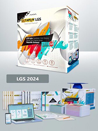 LGS Süper Set 2024 : 8. Sınıf LGS Tüm Dersler Sınava Hazırlık Seti- 28 Soru Bankası +13 Deneme Sınavı