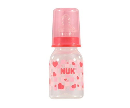 Nuk Silikon Emzikli Standart PP Biberon 110 ml Baby Kırmızı