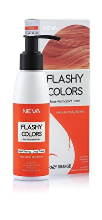 NEVA FLASHY COLORS Yarı Kalıcı Saç Boyası ÇILGIN TURUNCU 100ML