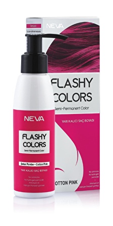 Neva Flashy Colors Yarı Kalıcı Saç Boyası 100 Ml Şeker Pembe 2 Adet