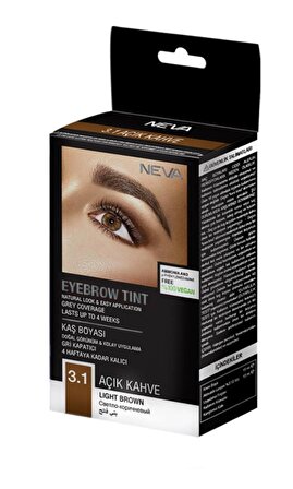 Eyebrow Tint Vegan Kaş Boyası Seti 3.1 Açık Kahve