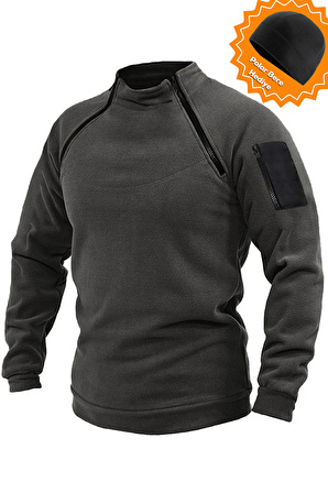 Ghassy Co. Erkek Airforce Tactical Thermal Tech Fonksiyonel Kol Cepli Polar 