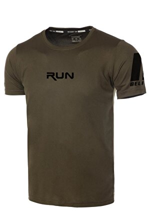 Ghassy Co. Erkek Nem Emici Hızlı Kuruma Performans Running Spor T-shirt