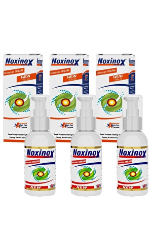 Com Noxinox Cream Rahatlatıcı ve Serinletici Masaj Kremi 100 ml 3'LU Paket