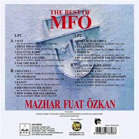 Mazhar Fuat Özkan - The Best Of MFÖ (2 PLAK)   